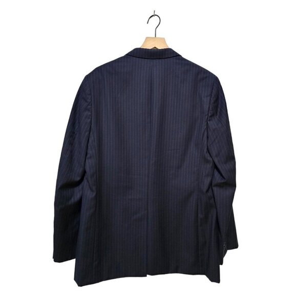 Banana Republic Navy Pinstripe Modern Fit Single Breasted Blazer Sz 42R - Picture 5 of 10
